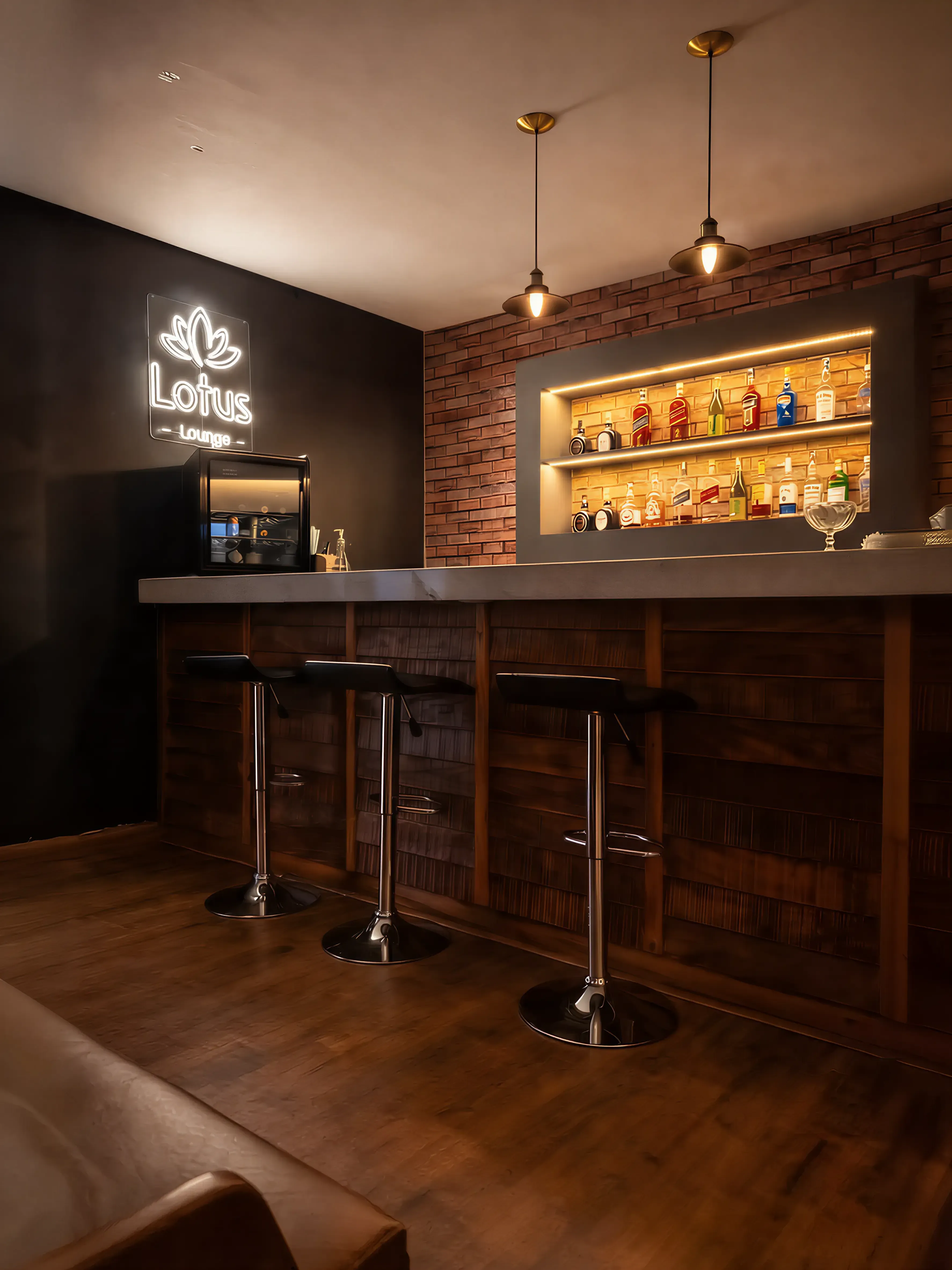 O espaço foi planejado para garantir conforto e privacidade.