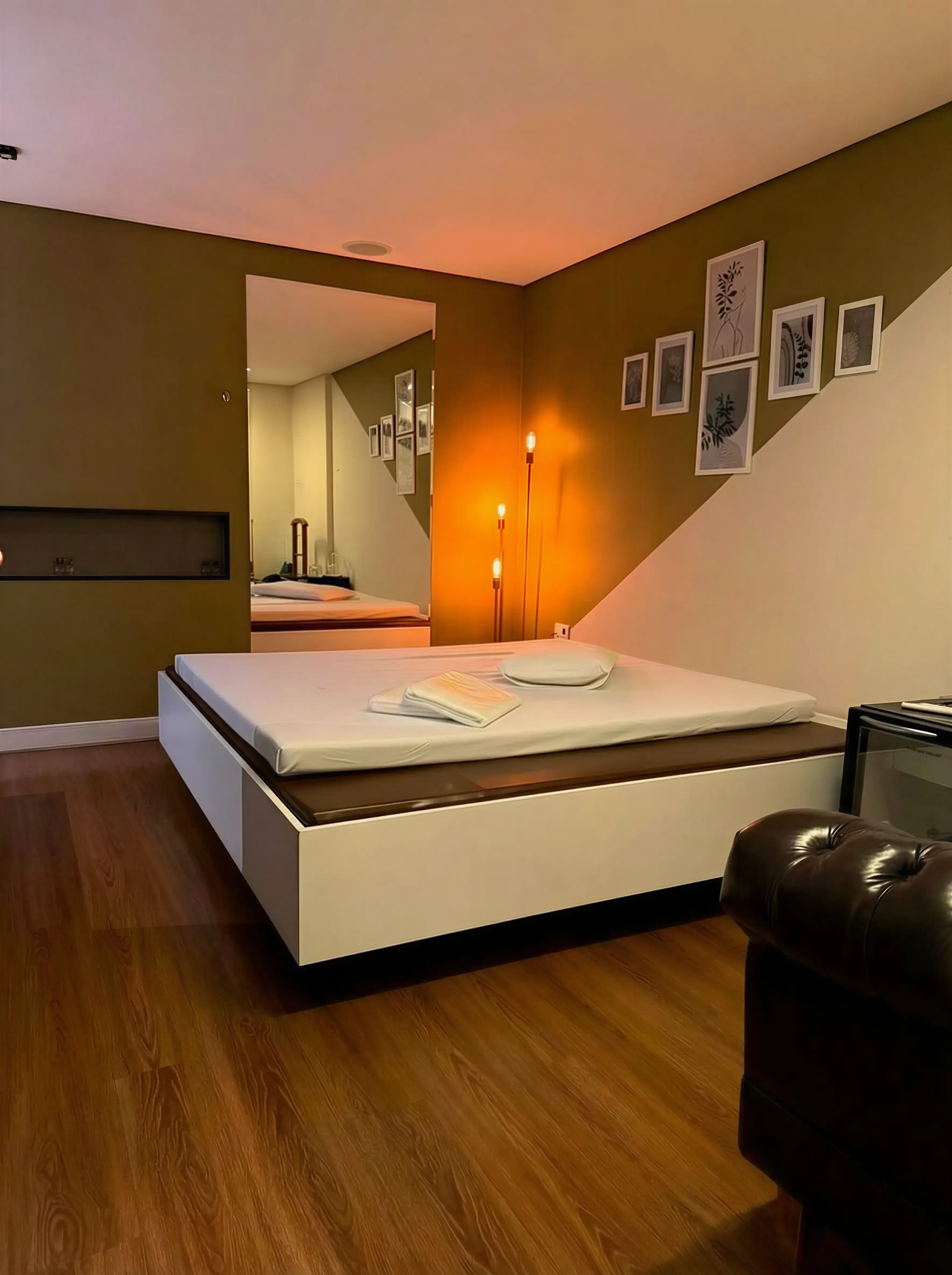 O espaço foi planejado para garantir conforto e privacidade.